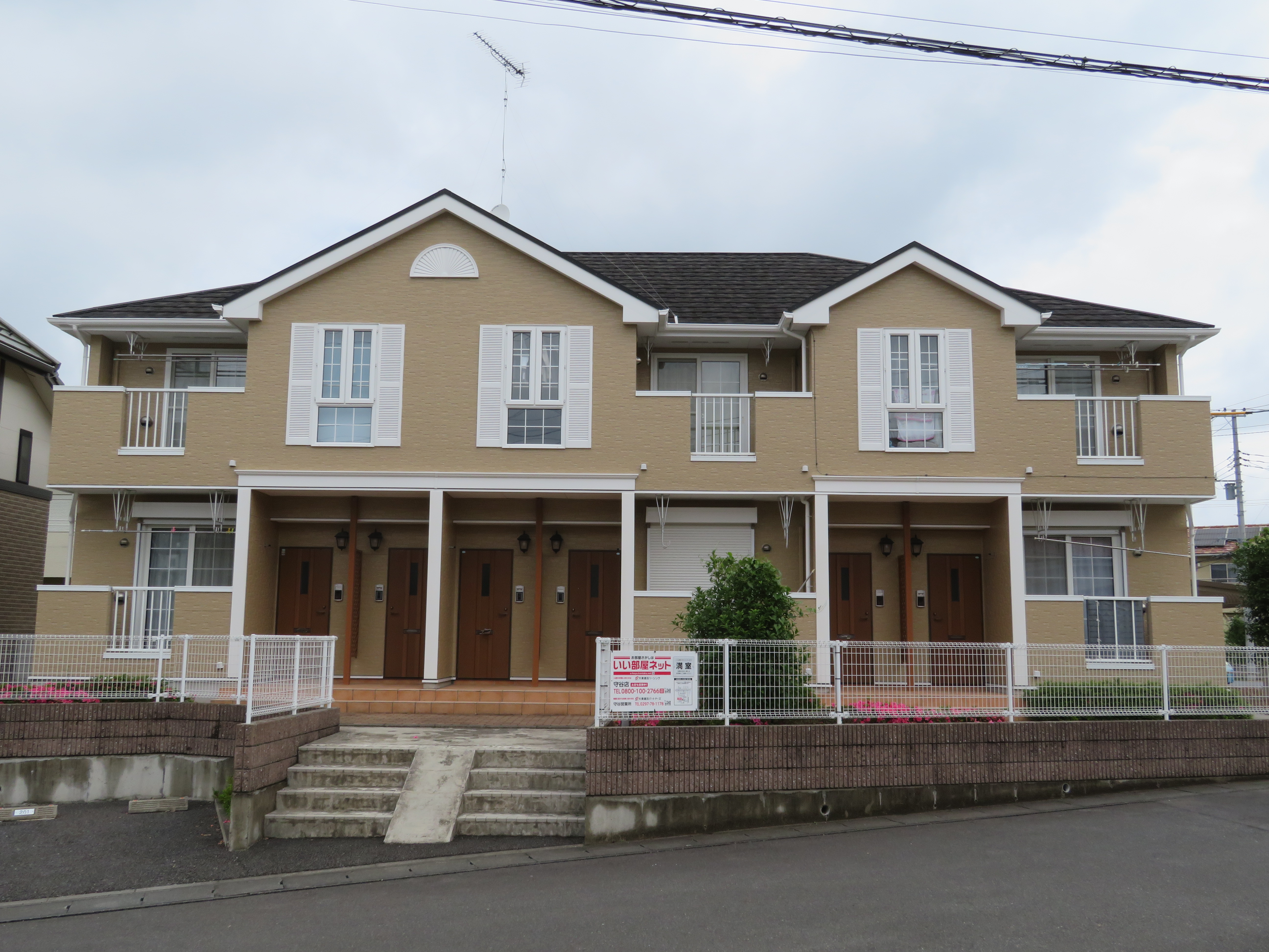 龍ケ崎市藤ヶ丘 大東建託のアパートの外壁塗装