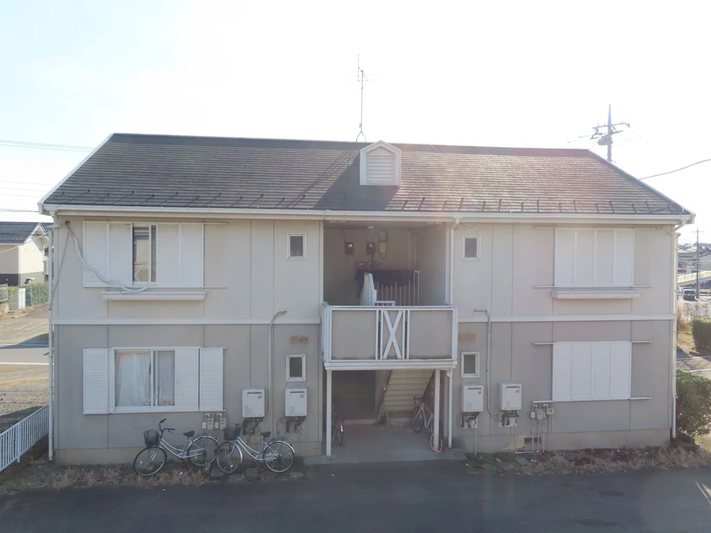 土浦市 積水ハウスのアパートの屋根・外壁塗装 施工前