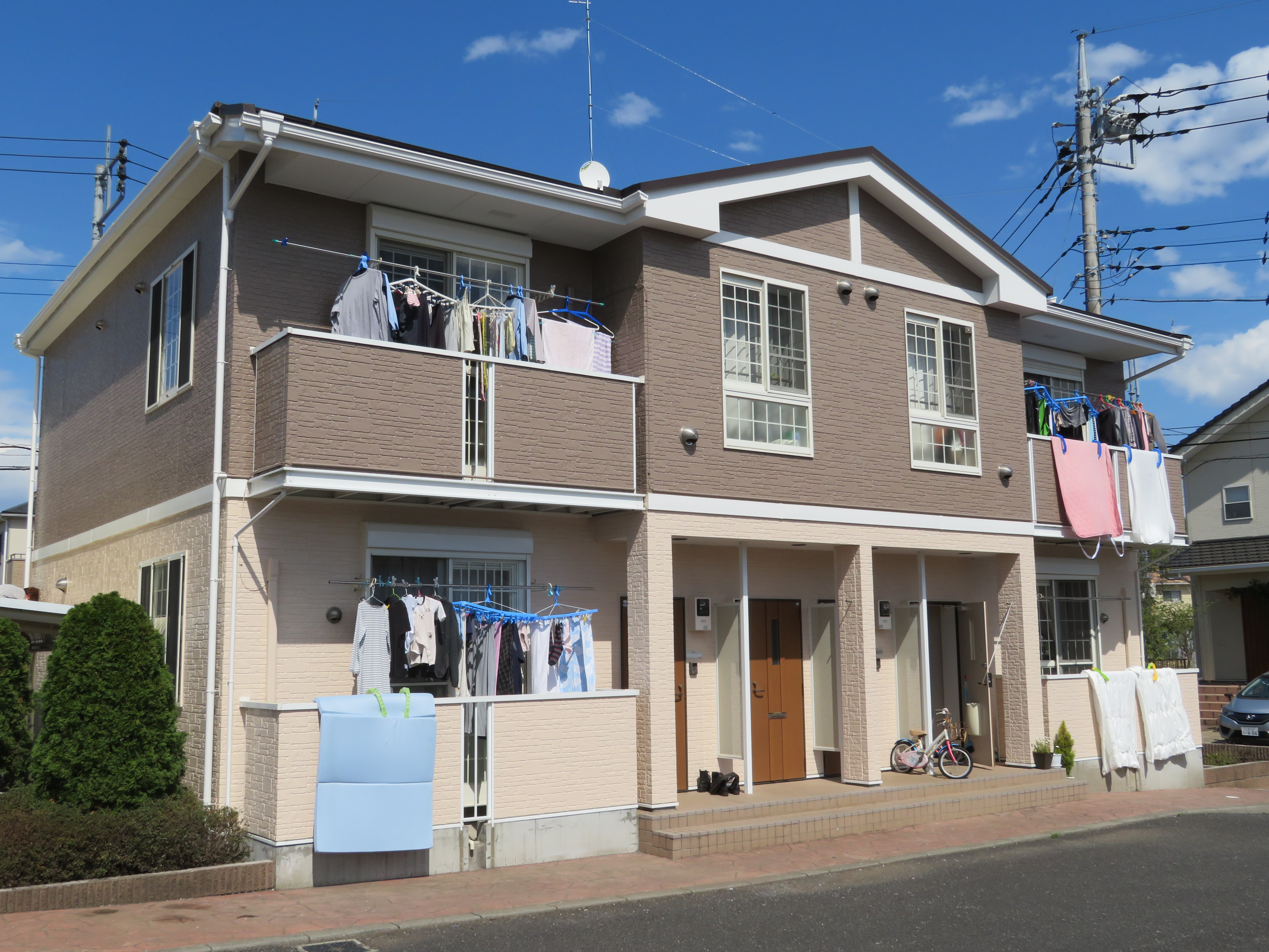 龍ケ崎市藤ヶ丘 大東建託のアパートの外壁塗装・屋根カバー工法