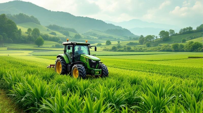 農業の機械におけるスマート農機とGPS自動操舵の判断基準の様子