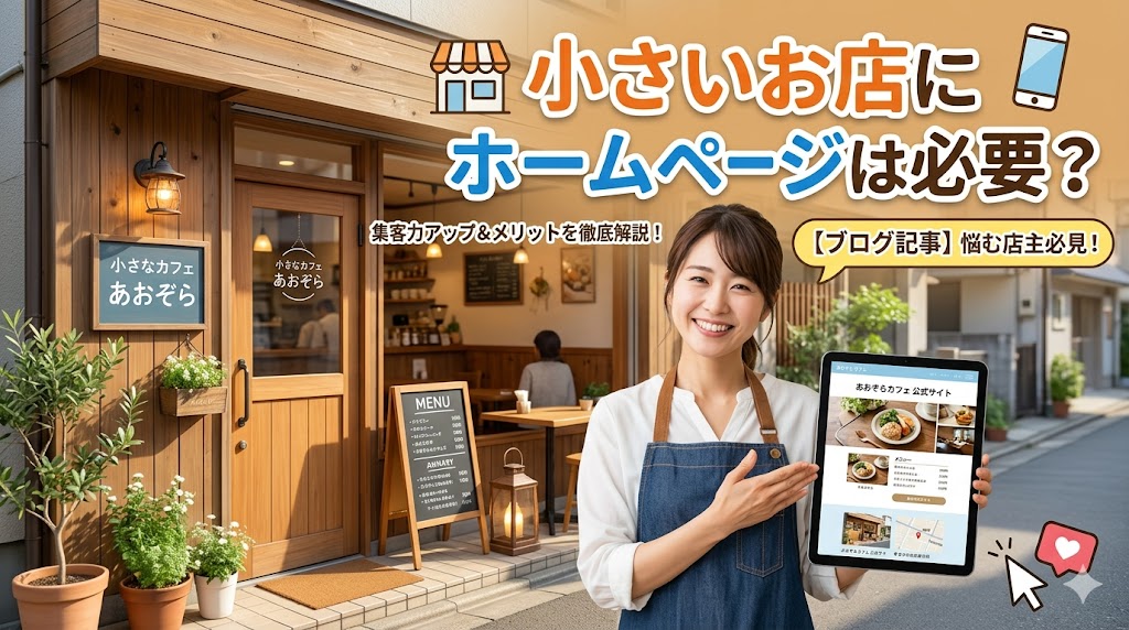 小さいお店にホームページは必要？