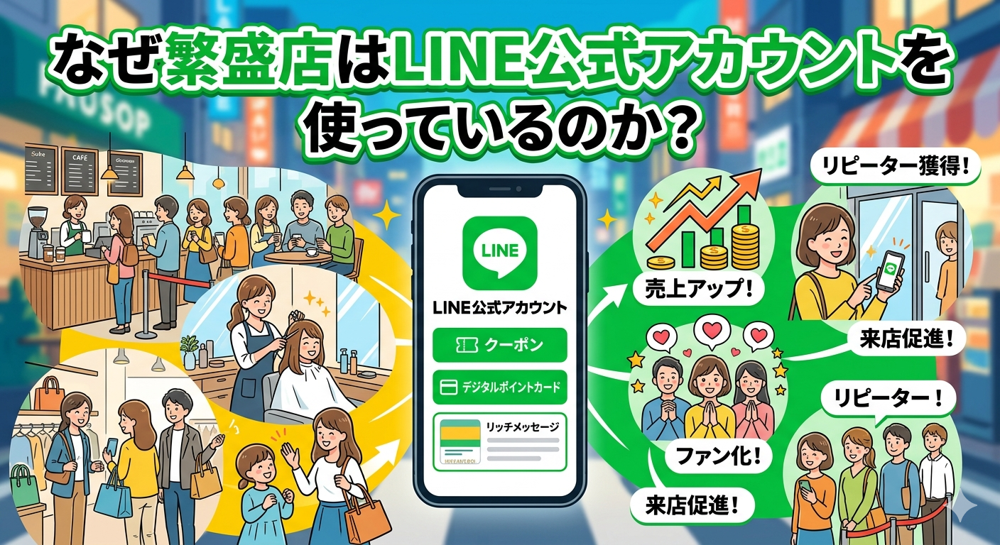 なぜ繁盛店はLINE公式アカウントを使っているのか？