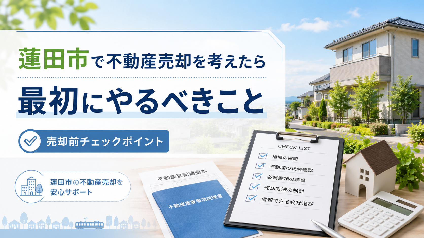 蓮田市で不動産売却を考えたら最初にやるべきこと