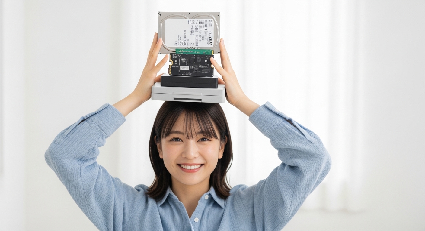 バックアップは“未来の自分”へのプレゼント！HDD選びで大切なデータを守ろう