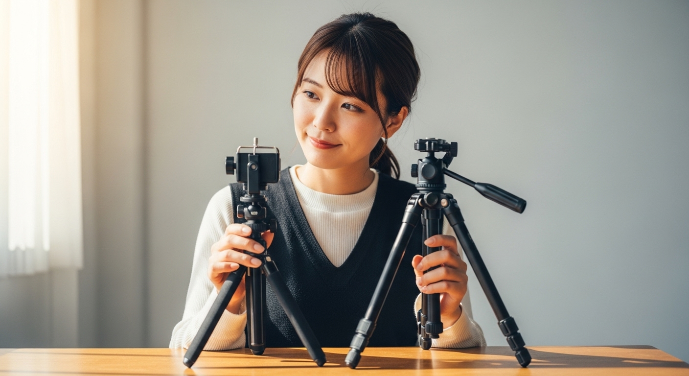 スマホ三脚とカメラ三脚の違いとは？初心者が迷わない選び方ガイド