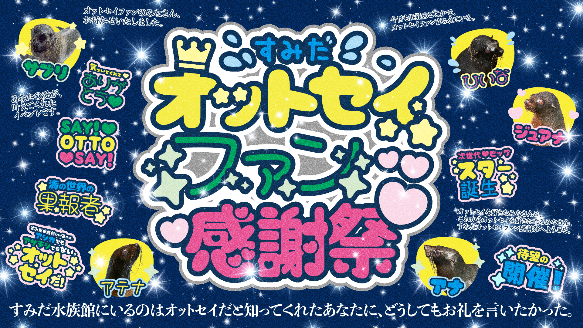 オスシ sumikaまとめ売り すみだオットセイファン感謝祭