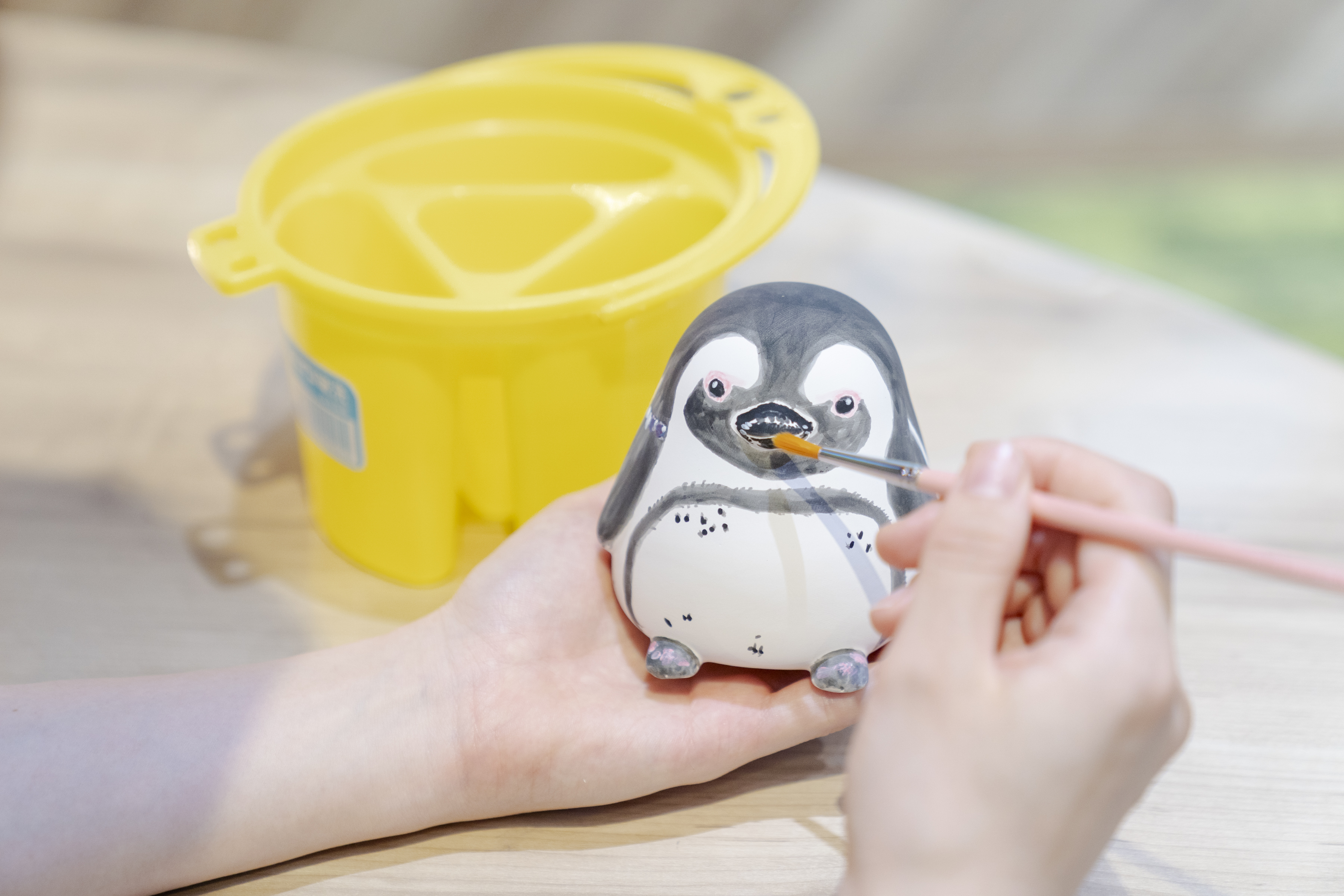 自分だけのオリジナルペンギン作り&飼育スタッフのペンギン解説