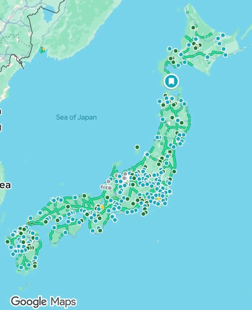 There are many pins in my google map.
