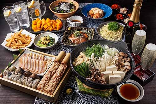 【特別プレミアム飲み放題2h付】大相撲コラボ特選塩ちゃんこ鍋コース(ノベルティ付)