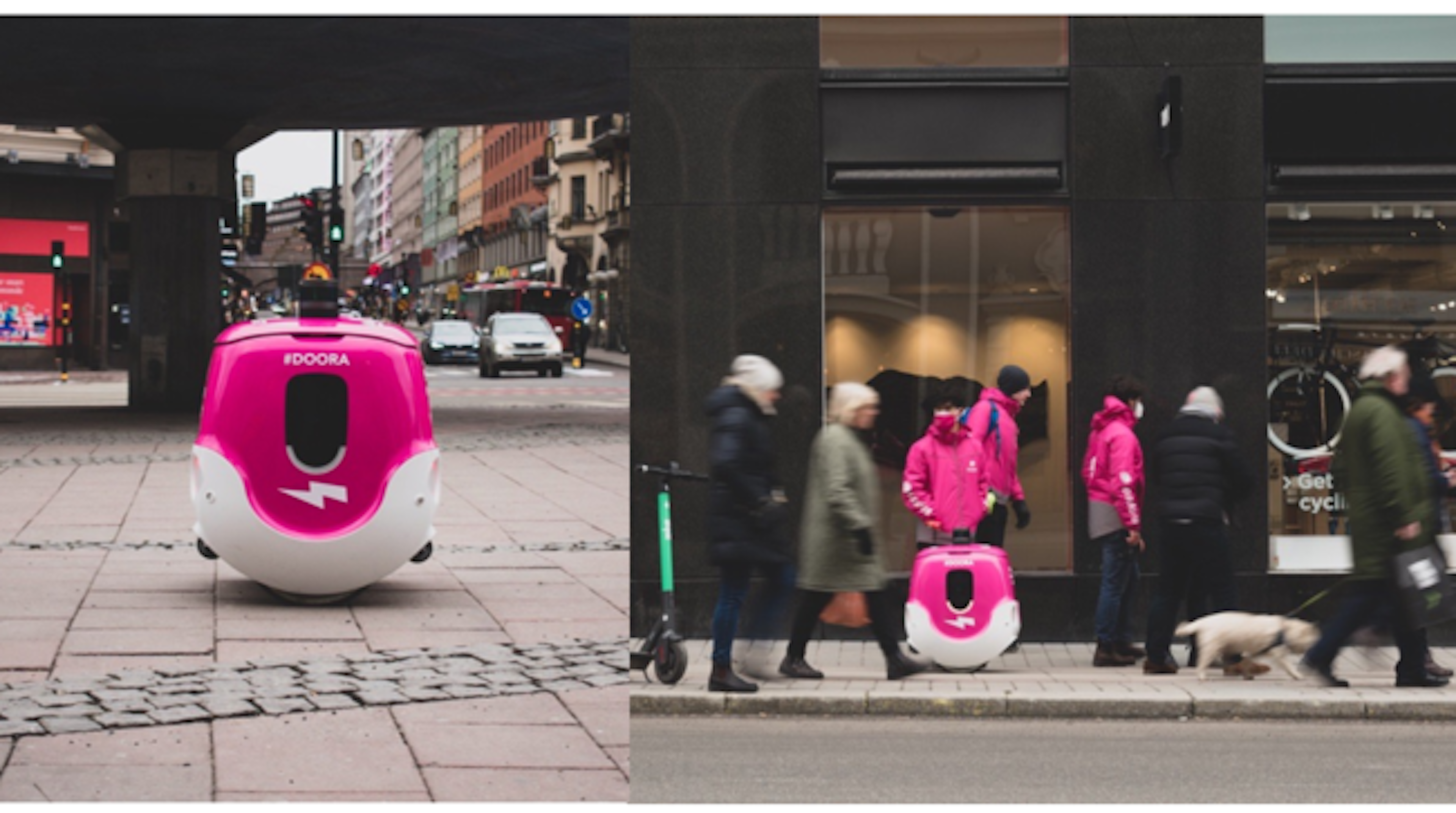 DFAの配送ロボット「YAPE」が「Foodora」とスウェーデン、ストックホルムで世界に先駆けて公道での自律配送テストを開始！のキービジュアル