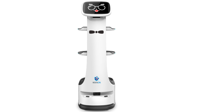 55cmの道幅も安全・正確に走行配膳・運搬ロボット「KEENON T8」 | DFA