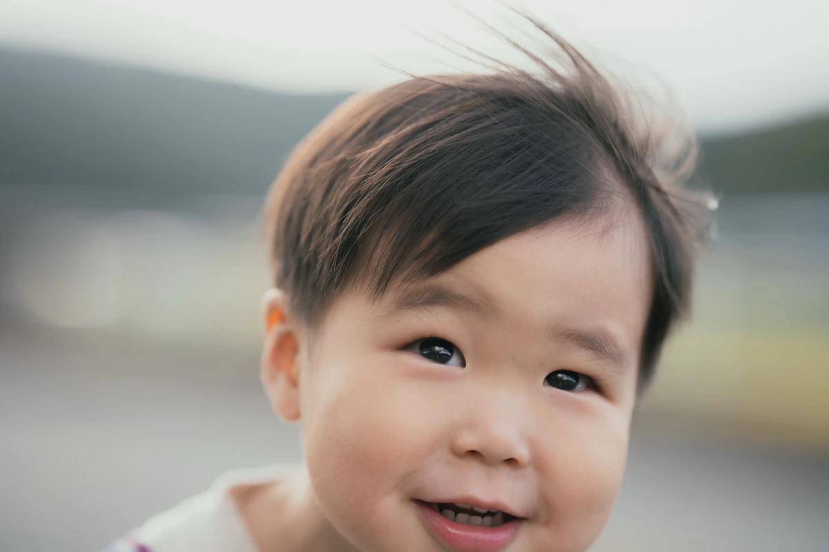 山あいの秋、2歳の記念に