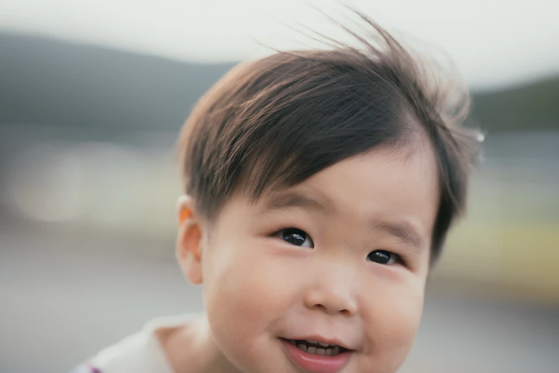 山あいの秋、2歳の記念に