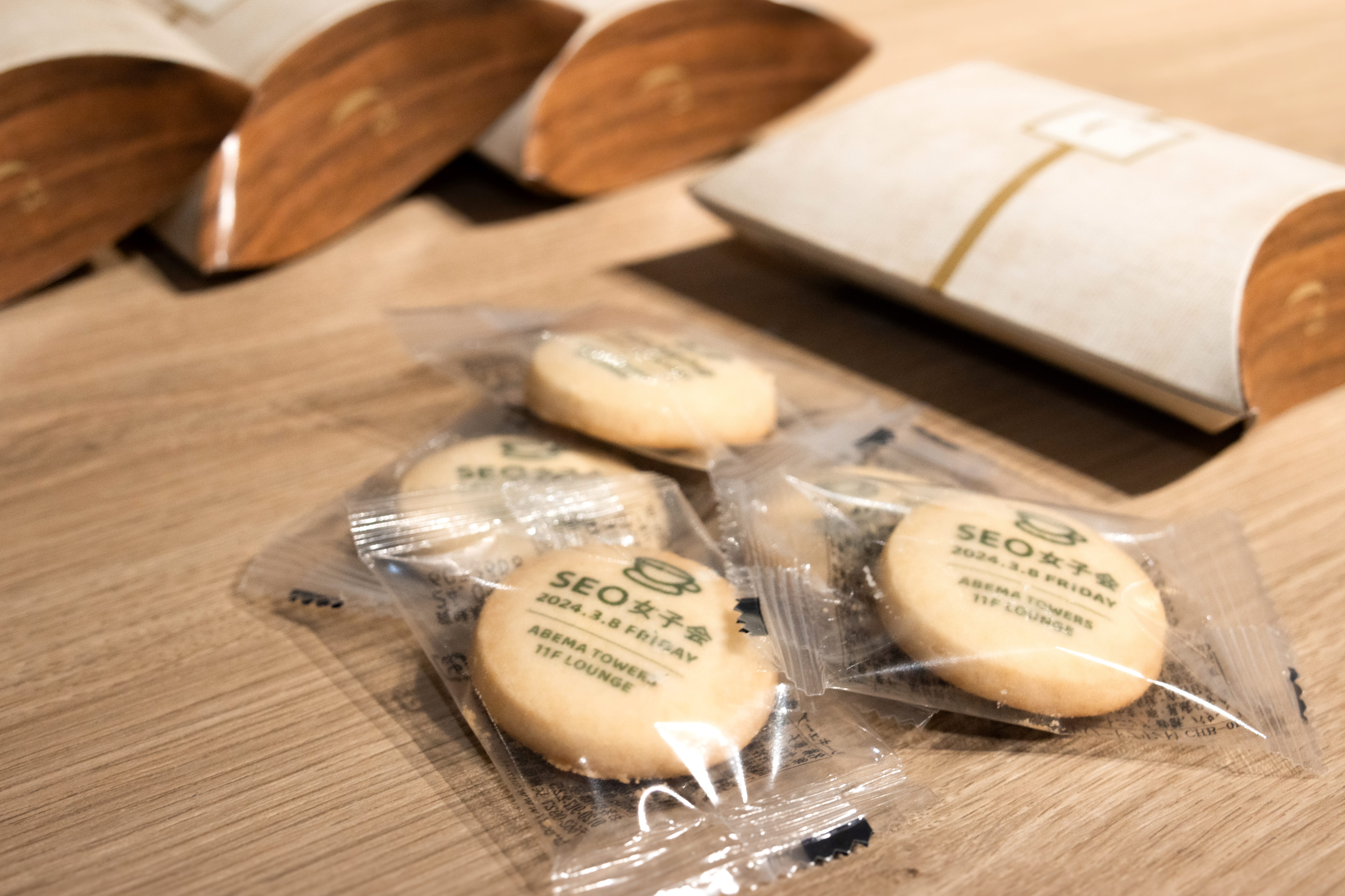 イベント用に作ったロゴ入りクッキー