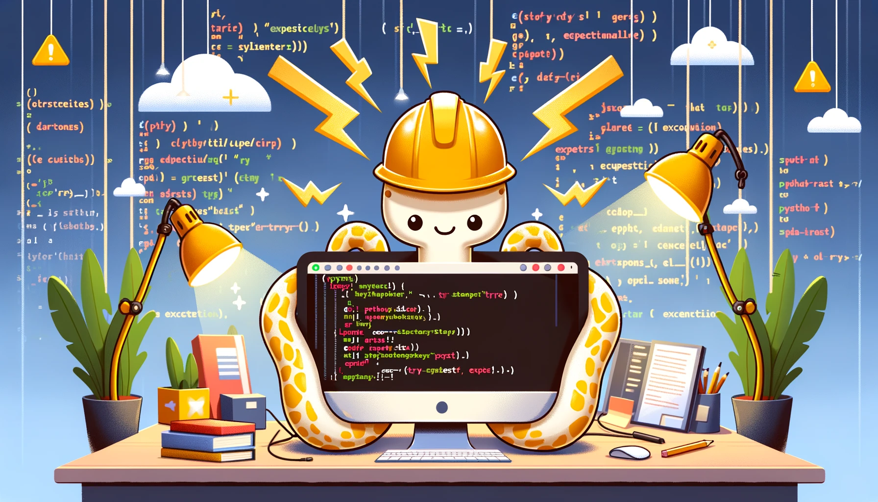 Pythonで例外が起きても安心！例外処理の仕組みとプログラムを継続させる方法