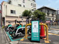 電動マイクロモビリティのシェアリングサービス「LUUP」の専用ポートが設置されました