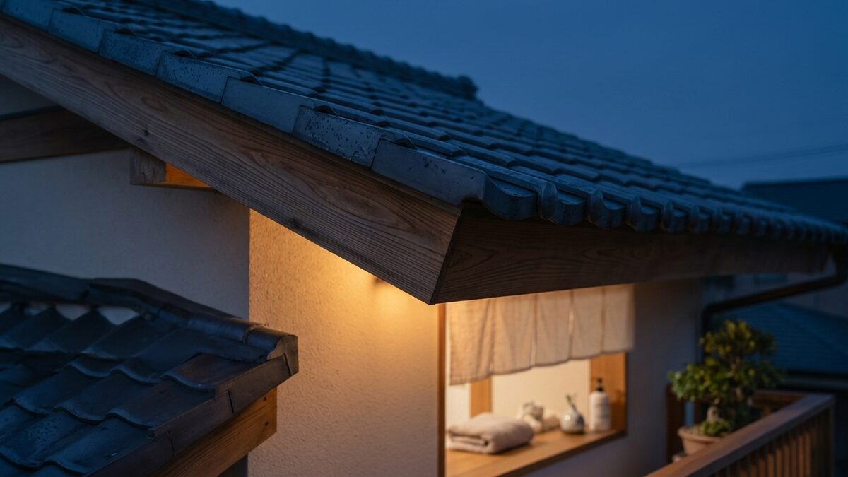 屋根と軒先のすき間
