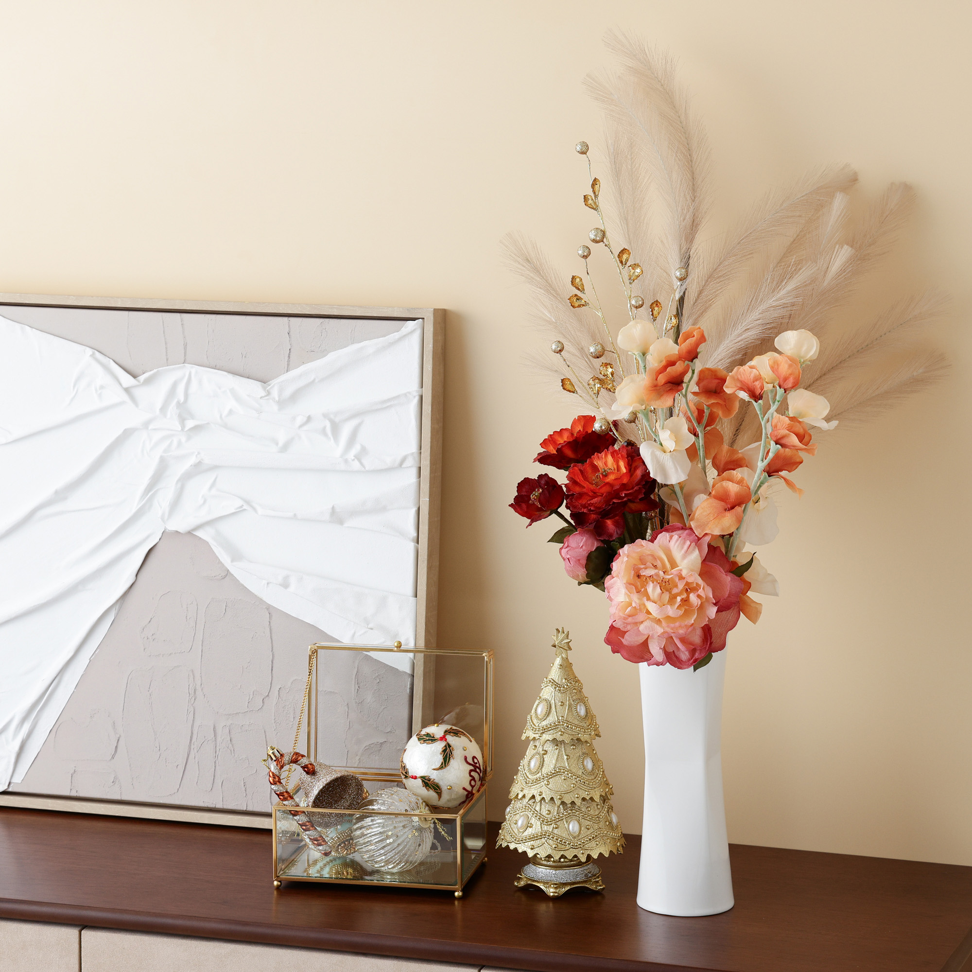 【エレガント】上質な暮らしを感じられるエレガントなアートフラワーセット