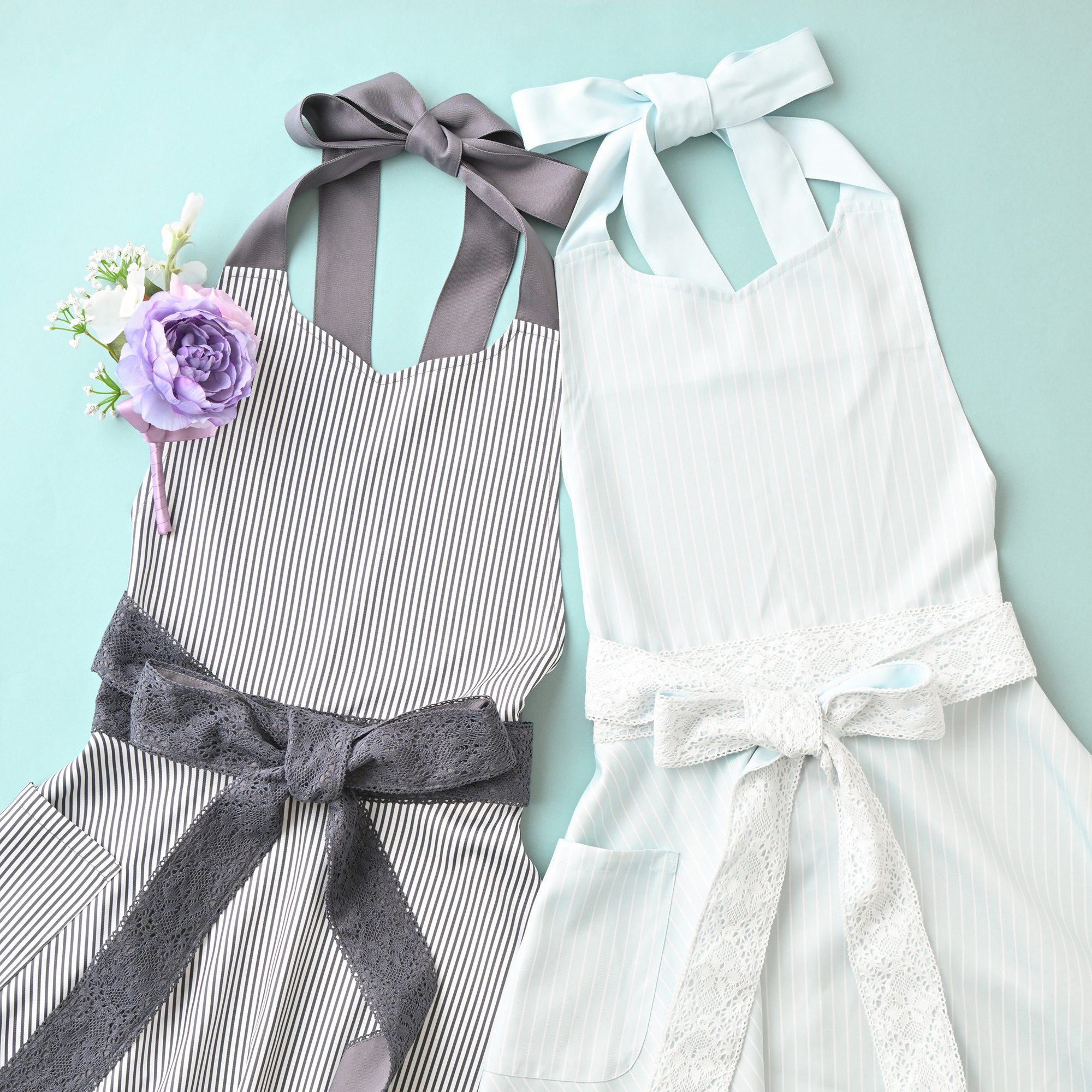 レースリボン フルエプロン