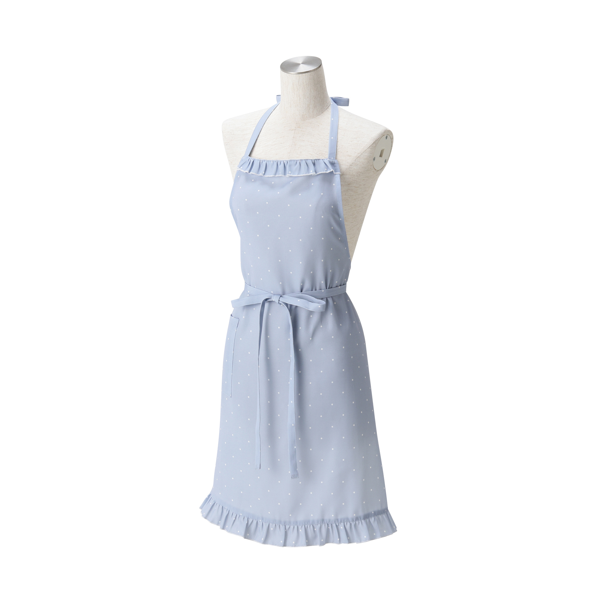 ドットフリル フルエプロン