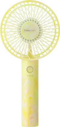 フレ ハンディファン シア―マーブル イエロー