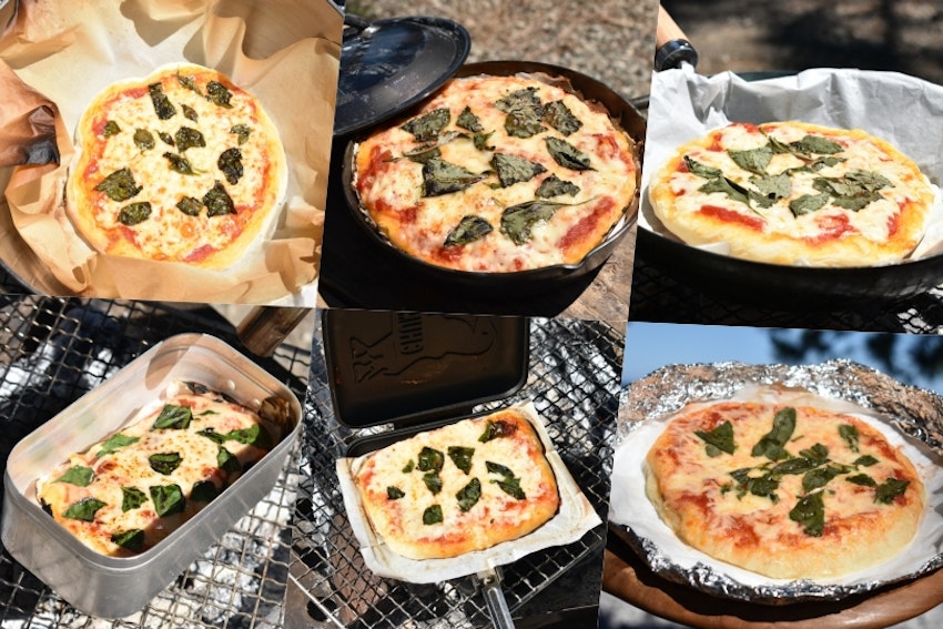 キャンプでピザ作り！窯を使わない6つの定番調理器具の焼き方