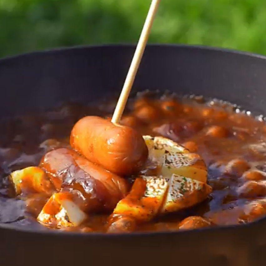 焼チーズカレーフォンデュ