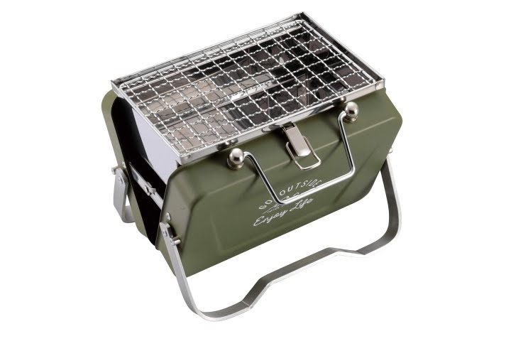 激安通販の ポータブルバーベキューグリル 30cm コンパクト BBQ バーベキュー・調理用品