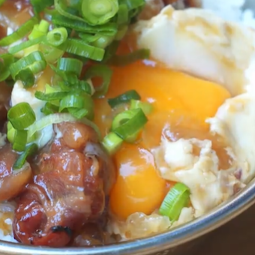 缶詰で簡単親子丼