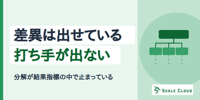 差異分析をしているのに打ち手が出てこない ── 分解はどこで止まっているか