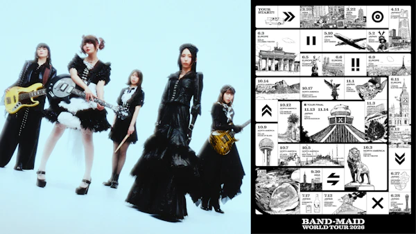 BAND-MAID、武道館2days公演の2日目がソールドアウト。初日公演の先行受付開始