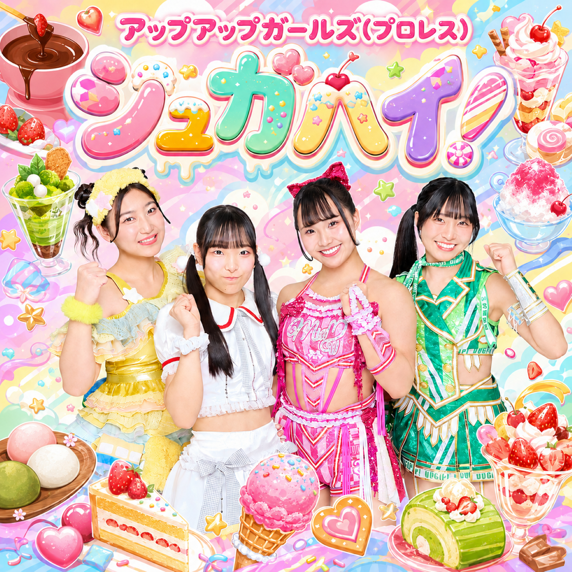 アップアップガールズ（プロレス）、デビュー10周年に新曲「シュガハイ!」配信