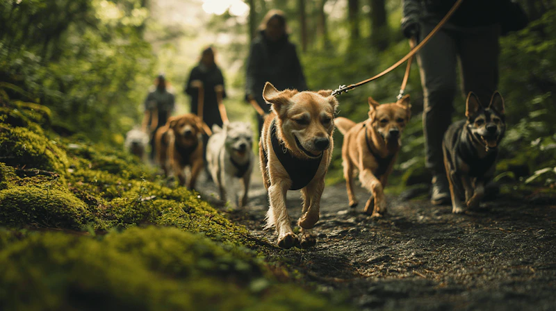 パックウォークとは？：犬と飼い主のための新しい散歩スタイル