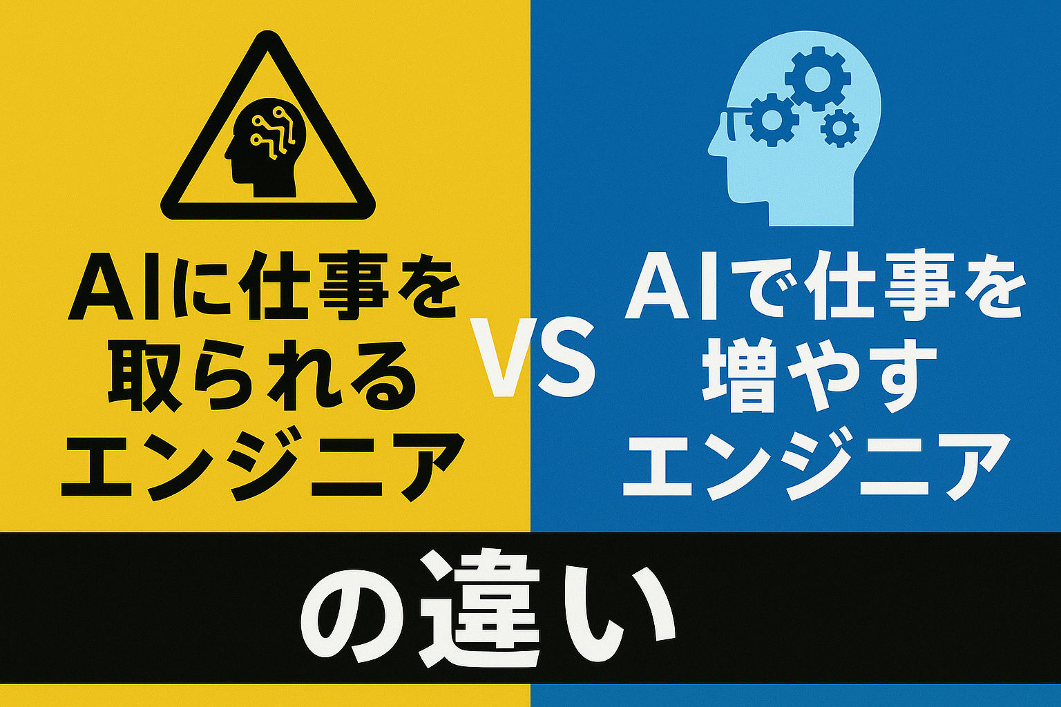 「AIに仕事を取られるエンジニア」と「AIで仕事を増やすエンジニア」の違い