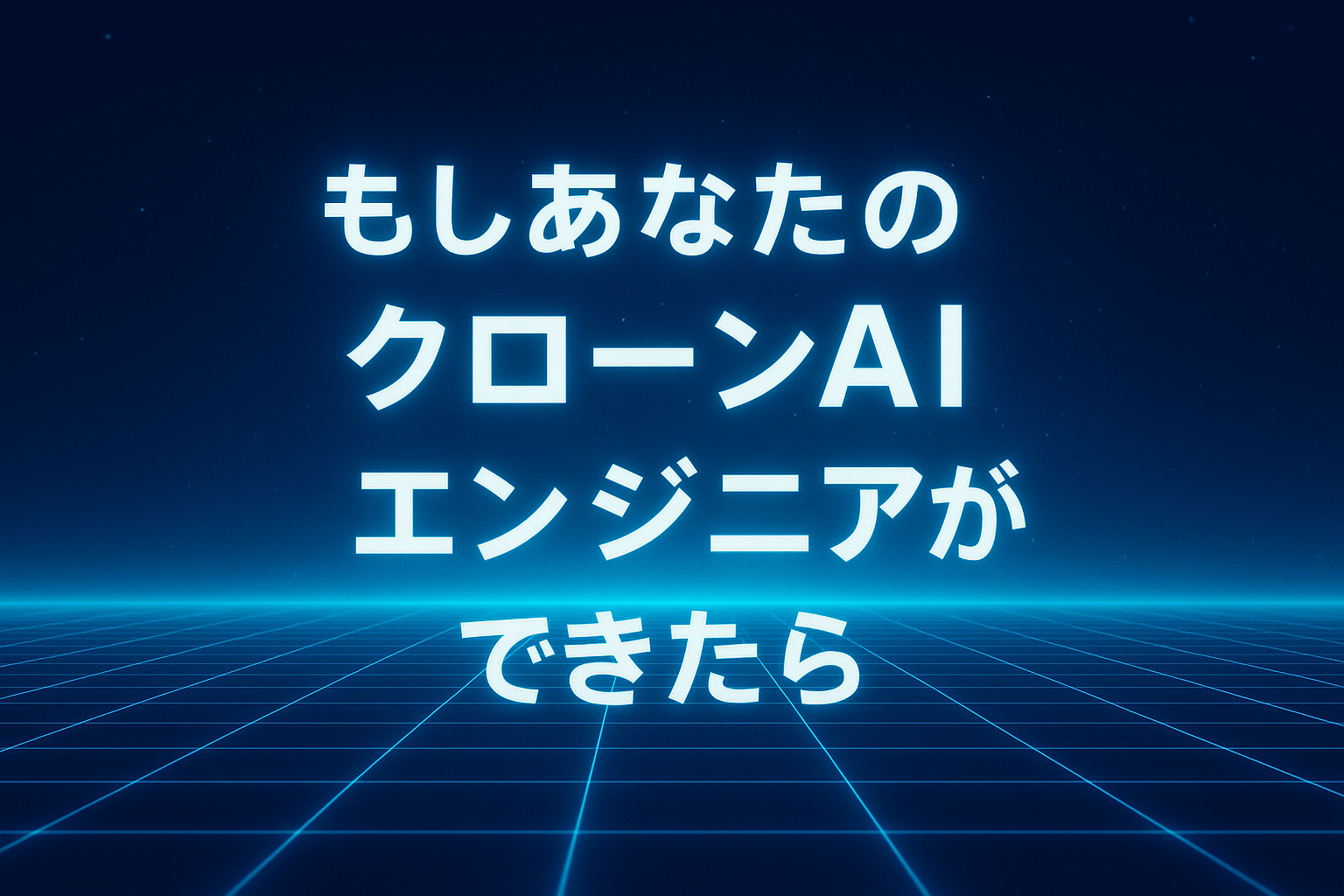もしあなたのクローンAIエンジニアができたら