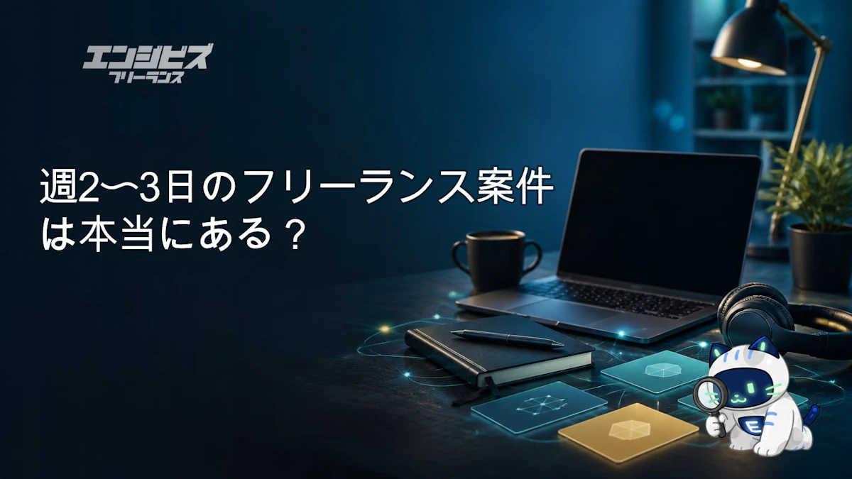 週2〜3日のフリーランス案件は本当にある？出やすい案件例・単価の読み方・獲得ルートを解説