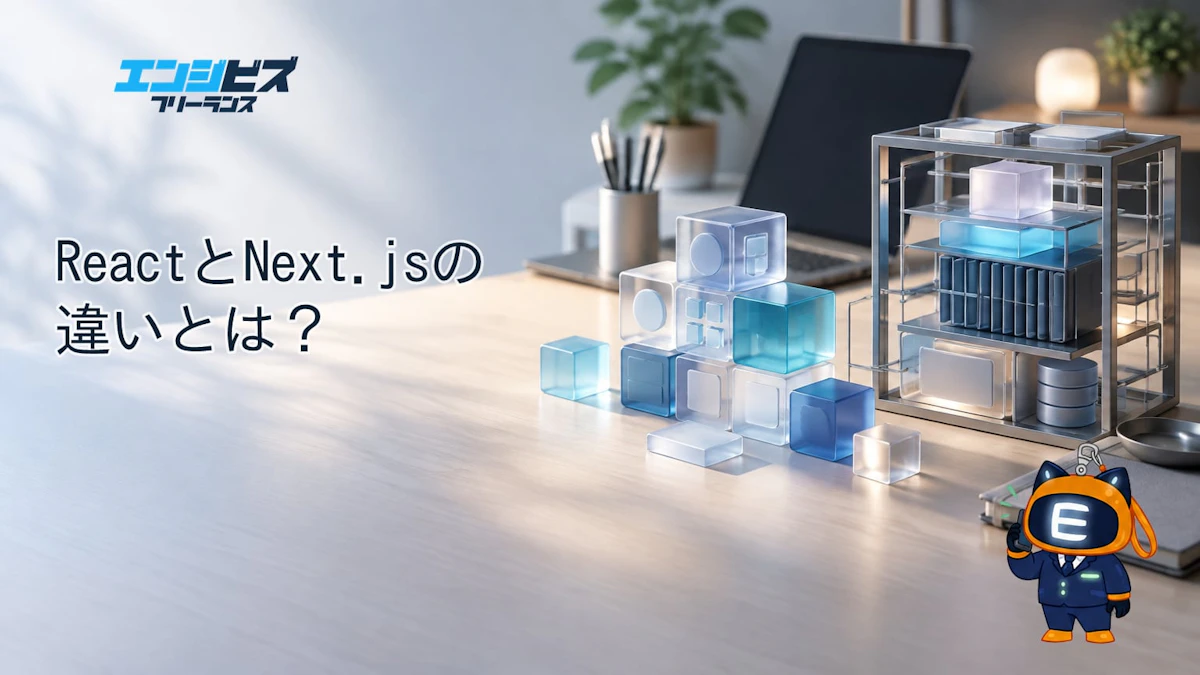 ReactとNext.jsの違いとは?案件条件・担当範囲で決める選び方と使い分け