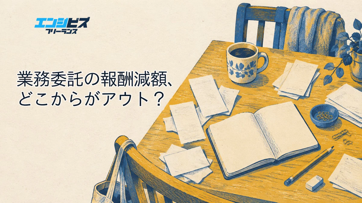 業務委託の報酬減額、どこからがアウト？客先の言い分と反論を3つの場面で比べてみた