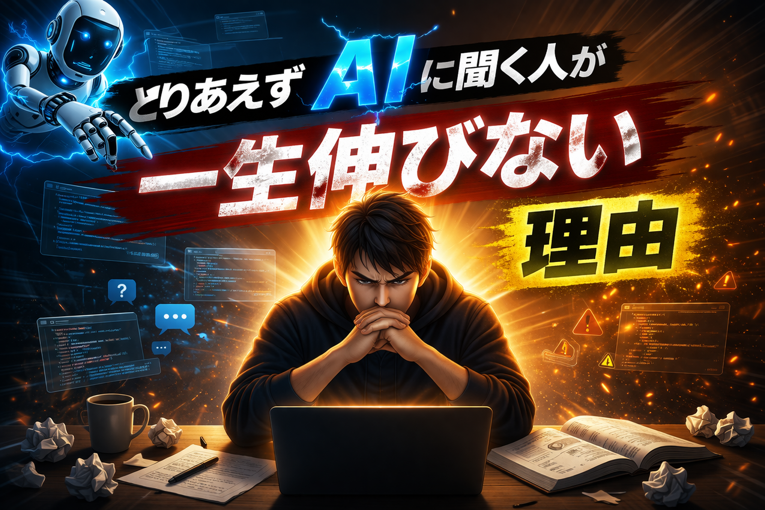 「とりあえずAIに聞く人」が一生伸びない理由