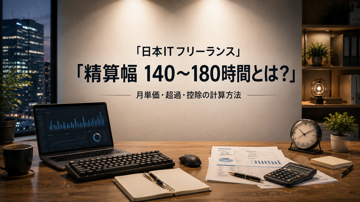 精算幅140〜180時間とは？月単価と超過・控除精算の計算方法