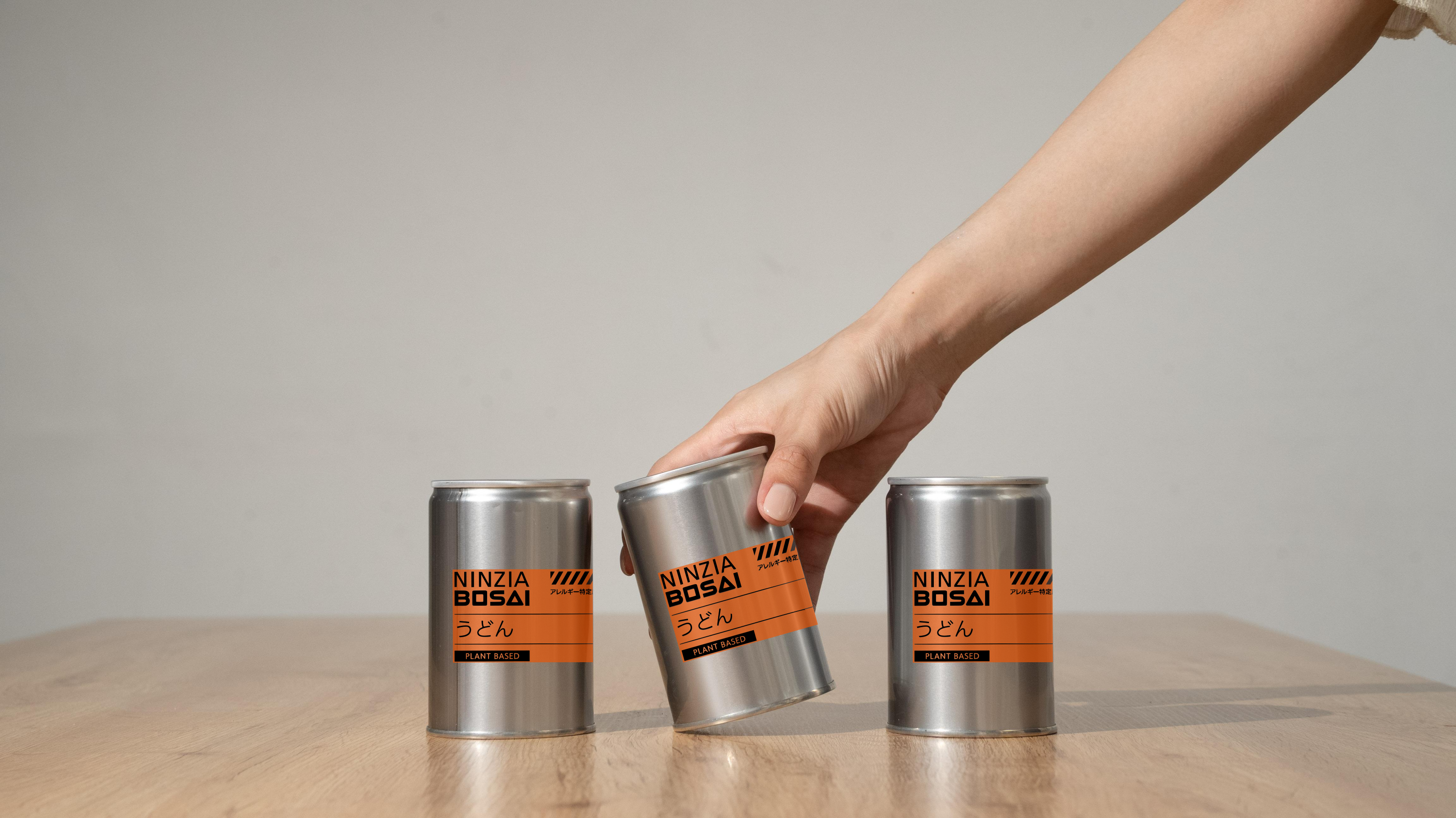 アレルギー対応＆ヴィーガン対応！未来の非常食「のびないうどん缶」