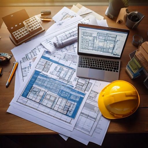 建設工事のプロジェクト管理や工期、各種チャートなどの資料のイメージ