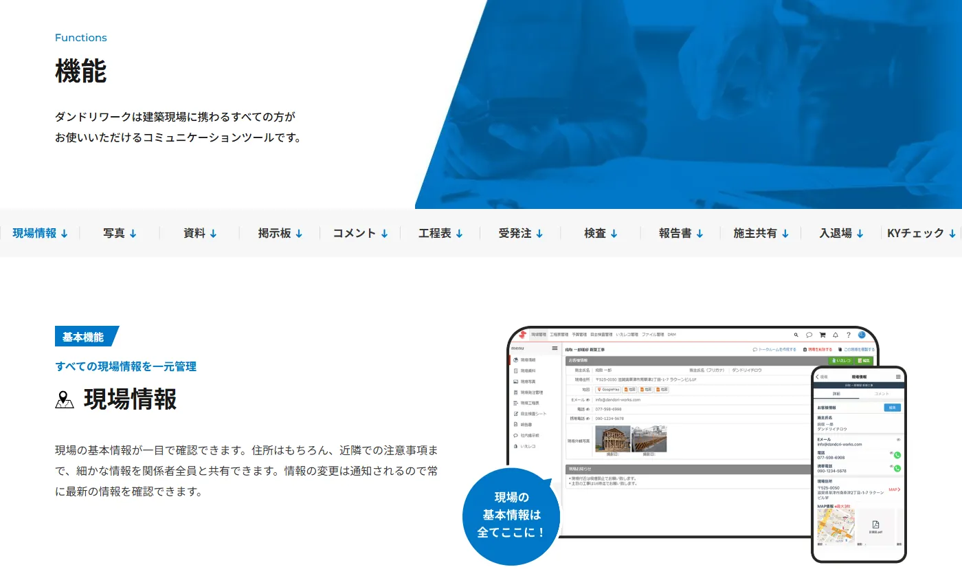 ダンドリワーク サービス説明画像