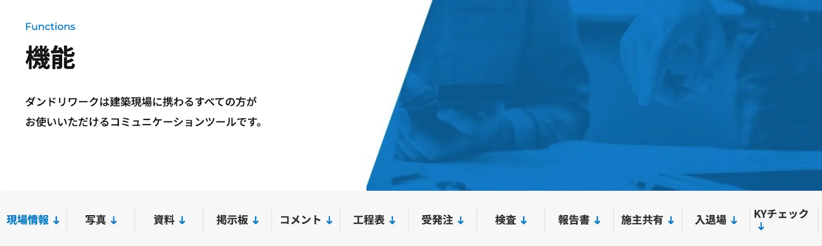 ダンドリワーク機能画像