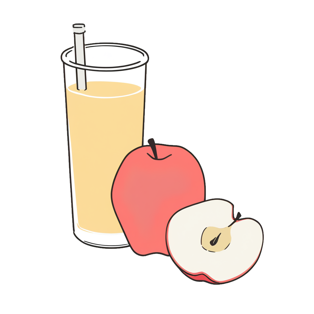 林檎とジュース