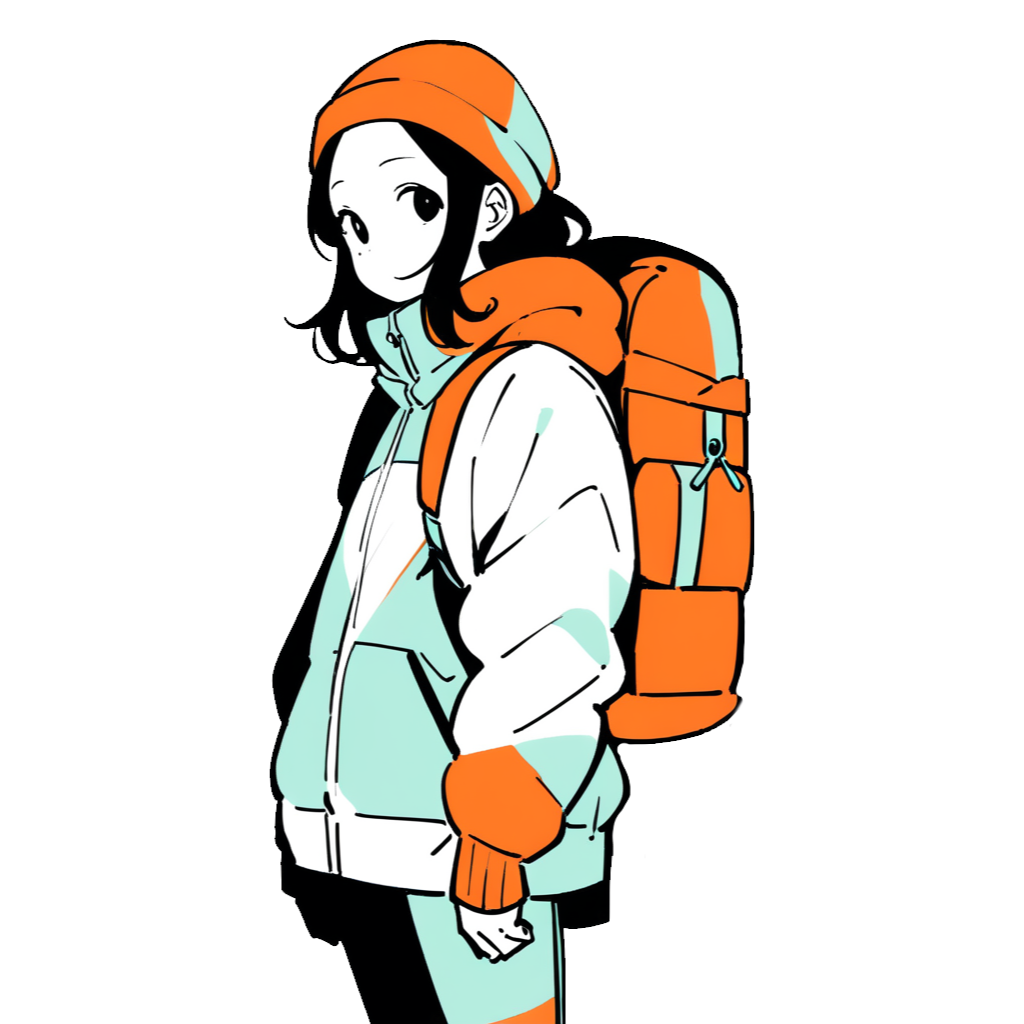リュックを背負った女の子