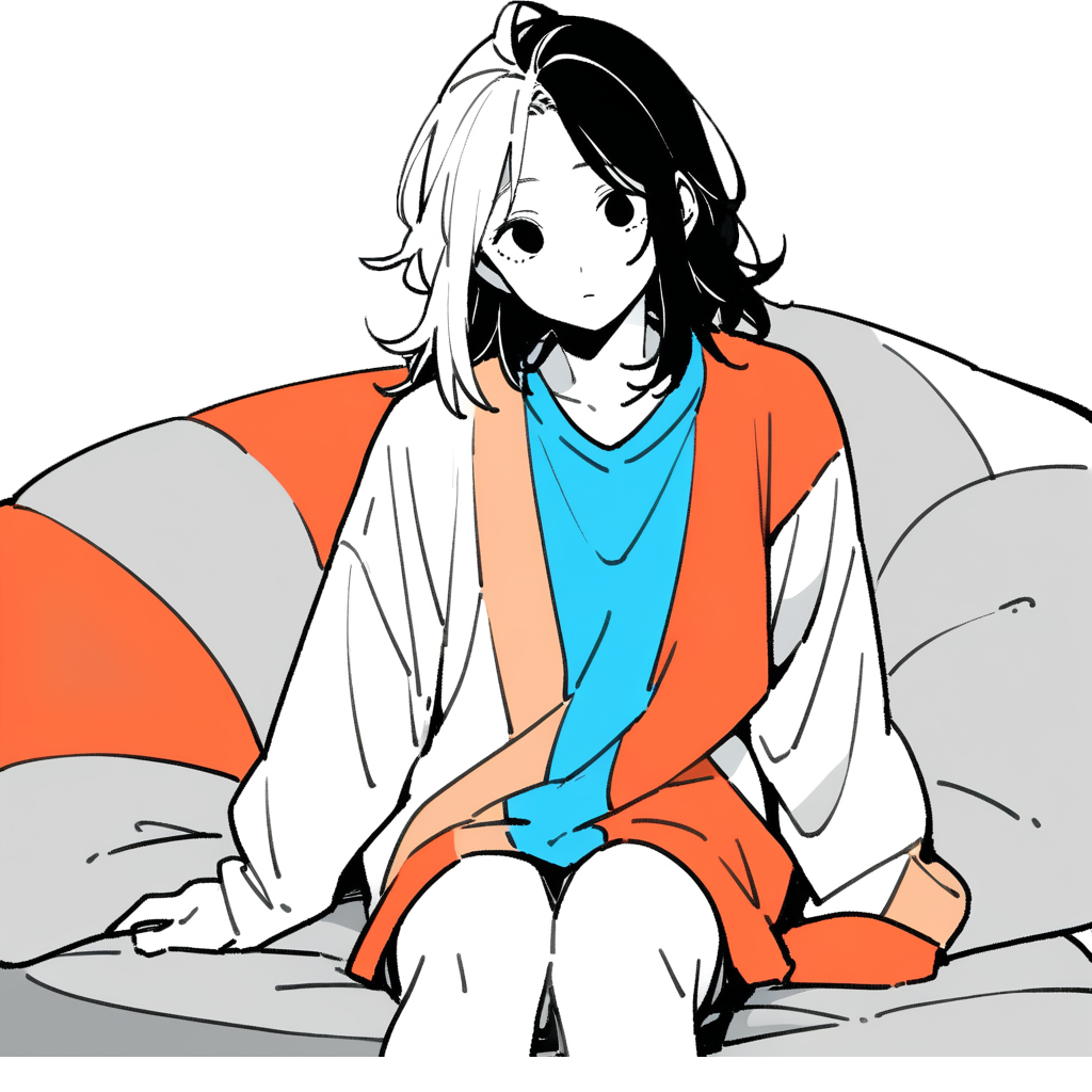 ソファに座る人