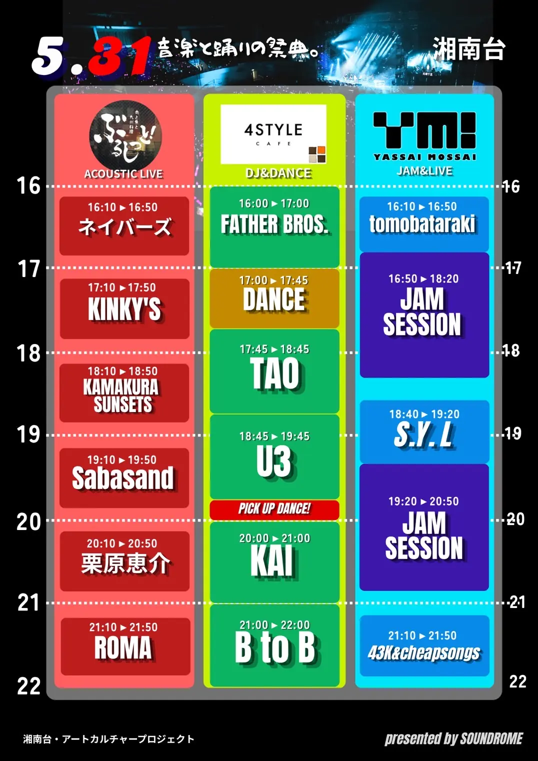 SOUNDROME  PRESENTS 音楽と踊りの祭典in 湘南台 - 2
