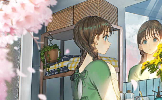 朝にほどける光