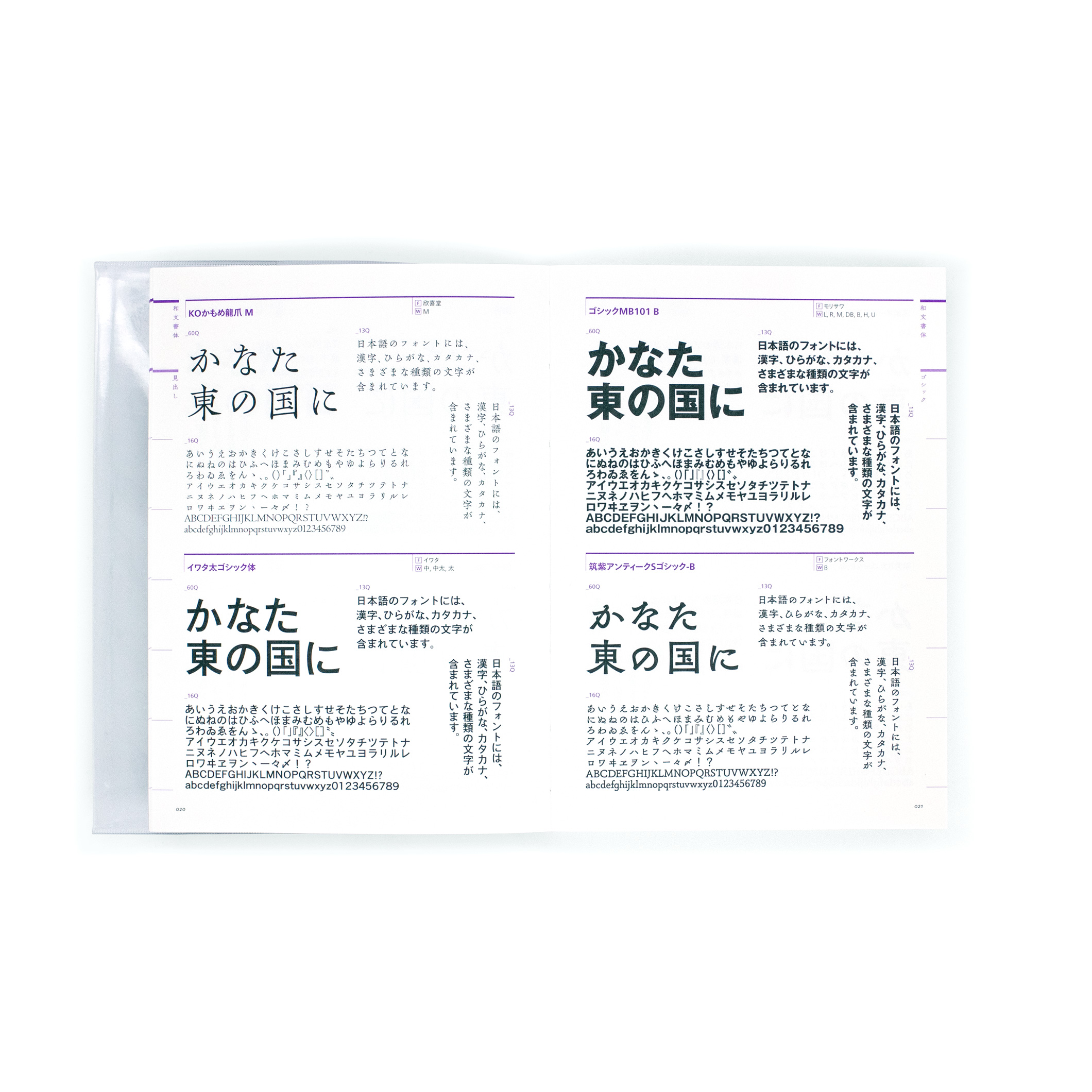 <p>定番フォント・ガイドブック</p>